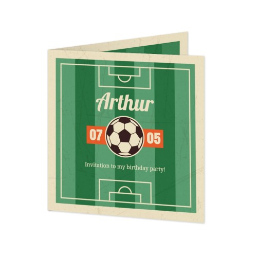 Gevouwen wenskaart vierkant 14,3 x 14,3 cm