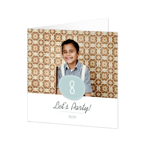 Falt-Grusskarte quadratisch 14,3 x 14,3 cm