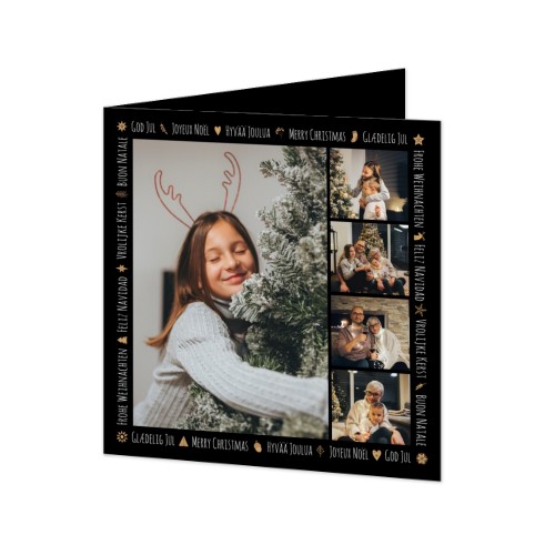 Doble Fotokort Kvadratisk 14,3 x 14,3 cm