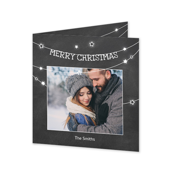 Falt-Grusskarte quadratisch 14,3 x 14,3 cm