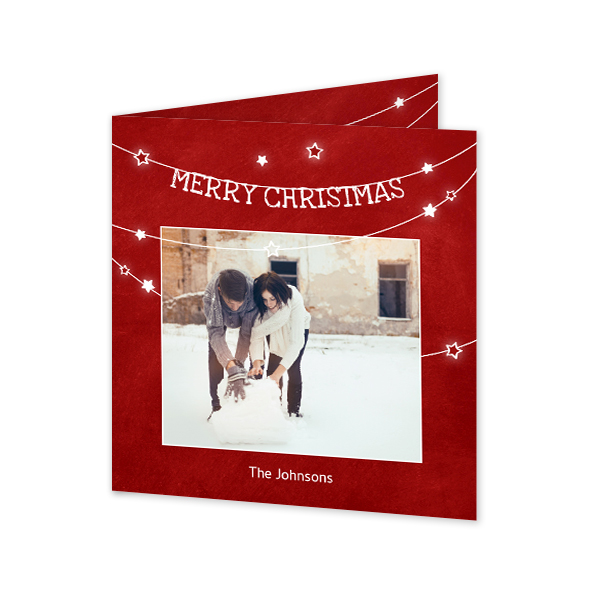 Doble Fotokort Kvadratisk 14,3 x 14,3 cm