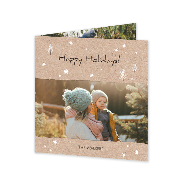 Falt-Grusskarte quadratisch 14,3 x 14,3 cm