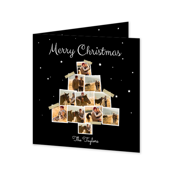 Falt-Grusskarte quadratisch 14,3 x 14,3 cm