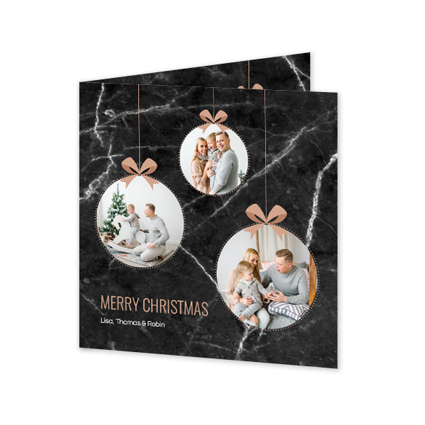 Gevouwen Kaart Vierkant 14,3 x 14,3 cm