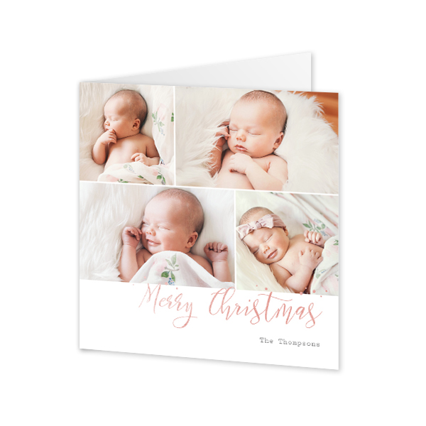 Faire-part 2 volets Carré 14,3 x 14,3 cm