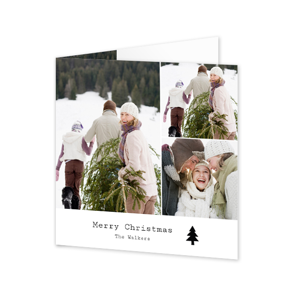 Gevouwen Kaart Vierkant 14,3 x 14,3 cm