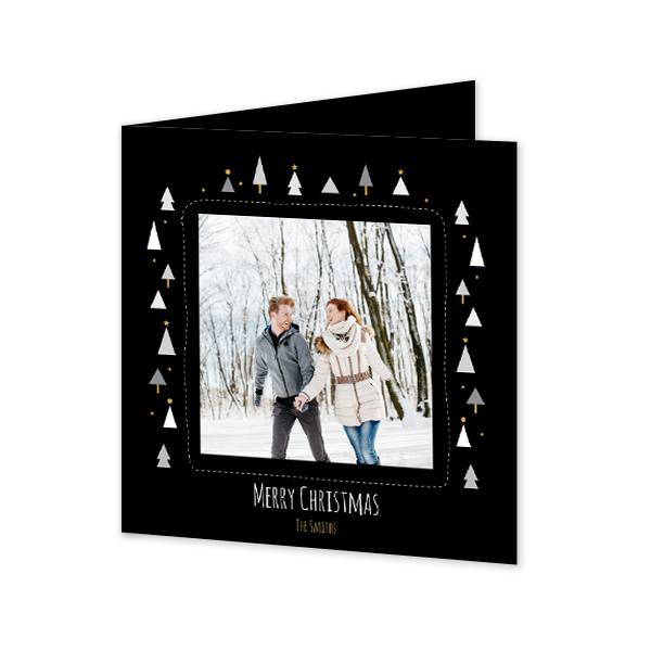 Faire-part 2 volets Carré 14,3 x 14,3 cm