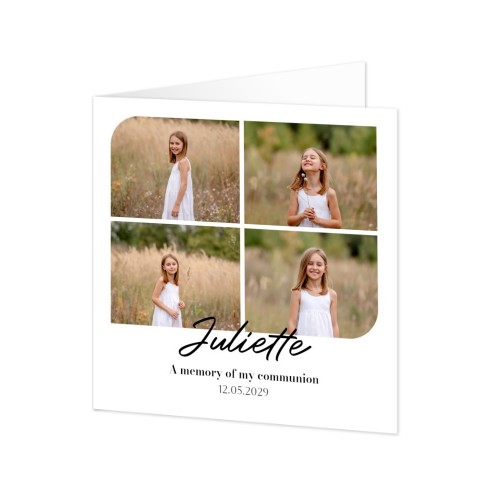 Falt-Grusskarte quadratisch 14,3 x 14,3 cm