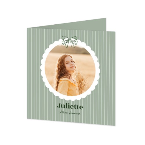 Faire-part 2 volets Carré 14,3 x 14,3 cm