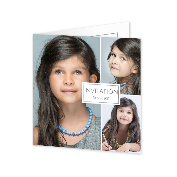 Doble Fotokort Kvadratisk 14,3 x 14,3 cm