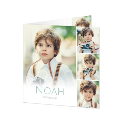 Gevouwen Kaart Vierkant 14,3 x 14,3 cm