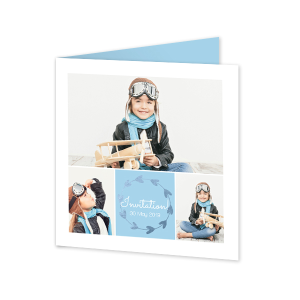 Foldede Fotokort Kvadratisk 14,3 x 14,3 cm Foldede Fotokort Kvadratisk 14,3 x 14,3 cm