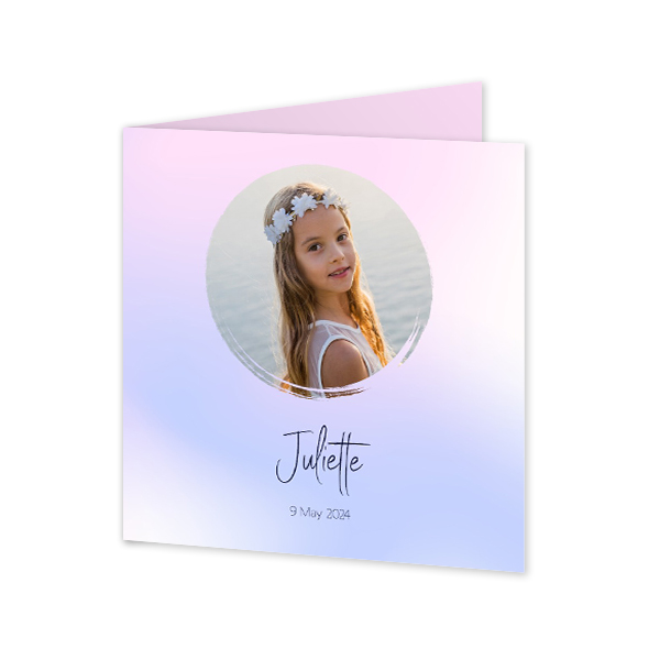 Gevouwen wenskaart vierkant 14,3 x 14,3 cm Gevouwen wenskaart vierkant 14,3 x 14,3 cm