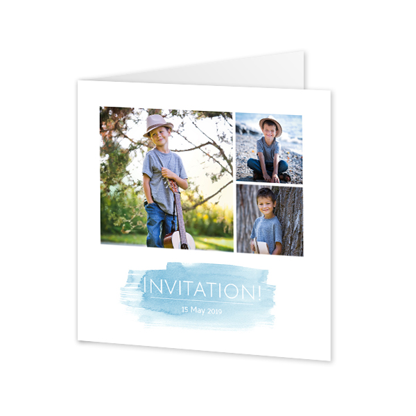 Falt-Grusskarte quadratisch 14,3 x 14,3 cm