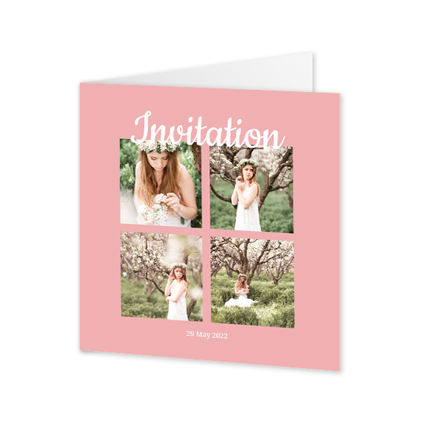 Folded Card Square 14,3 x 14,3 cm Folded Card Square 14,3 x 14,3 cm