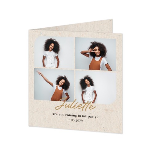 Folded Card Square 14,3 x 14,3 cm
