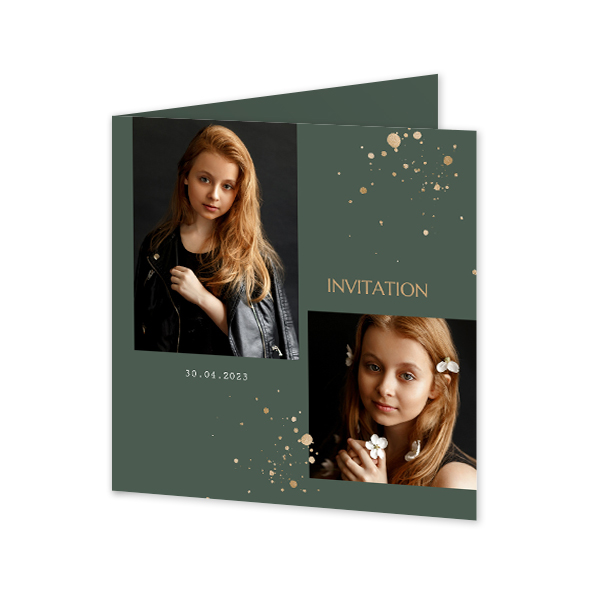 Folded Card Square 14,3 x 14,3 cm