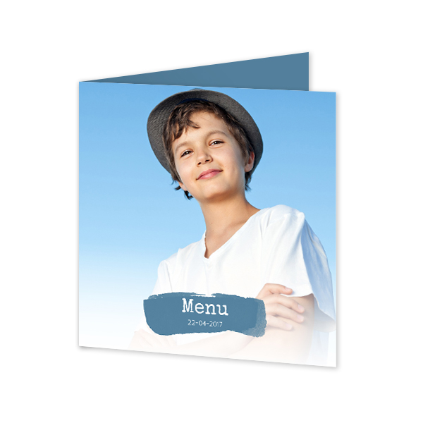 Falt-Grusskarte quadratisch 14,3 x 14,3 cm