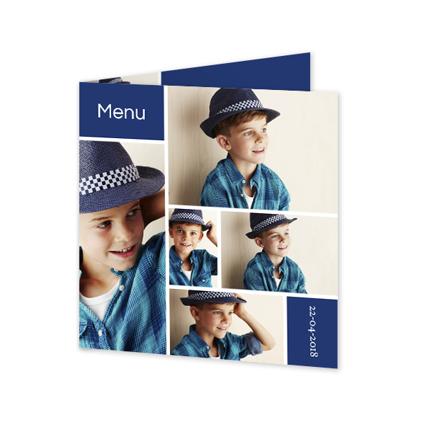 Falt-Grusskarte quadratisch 14,3 x 14,3 cm