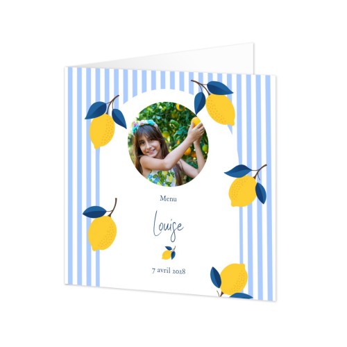 Faire-part 2 volets Carré 14,3 x 14,3 cm Faire-part 2 volets Carré 14,3 x 14,3 cm