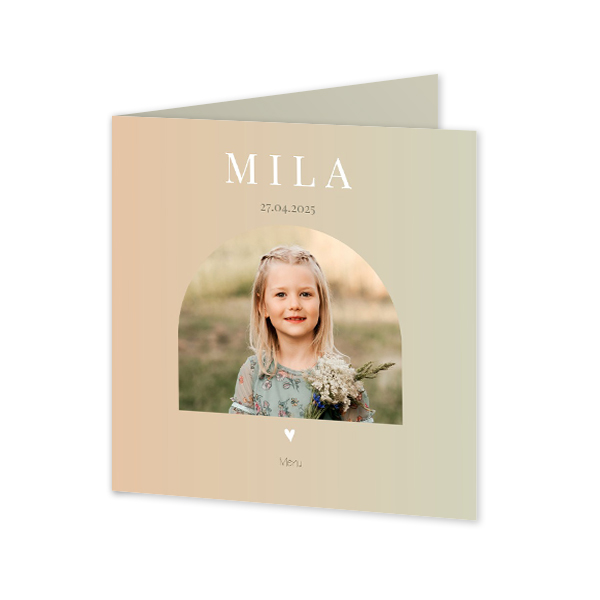 Foldede Fotokort Kvadratisk 14,3 x 14,3 cm