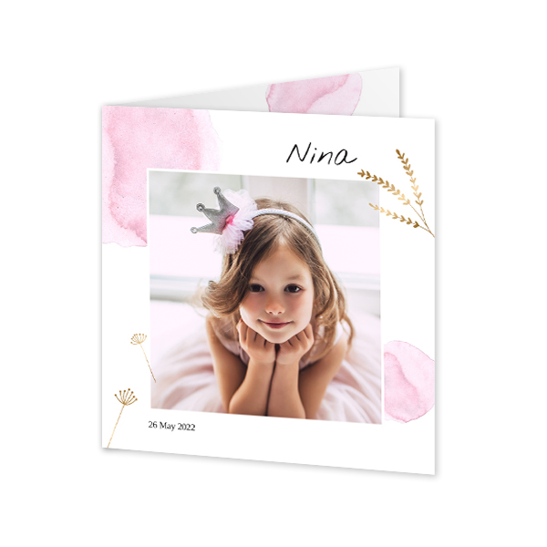 Folded Card Square 14,3 x 14,3 cm Folded Card Square 14,3 x 14,3 cm