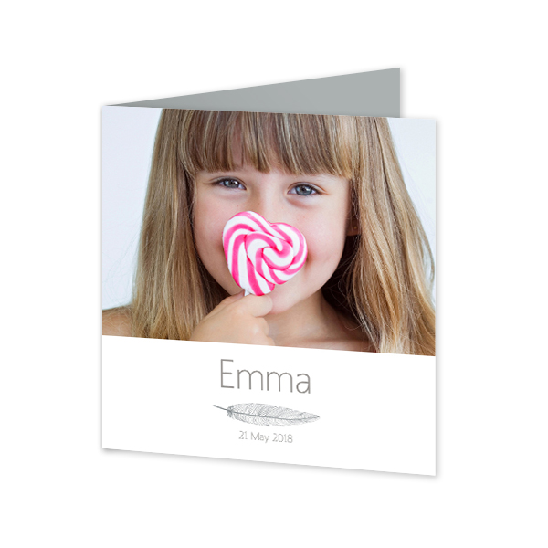 Falt-Grusskarte quadratisch 14,3 x 14,3 cm