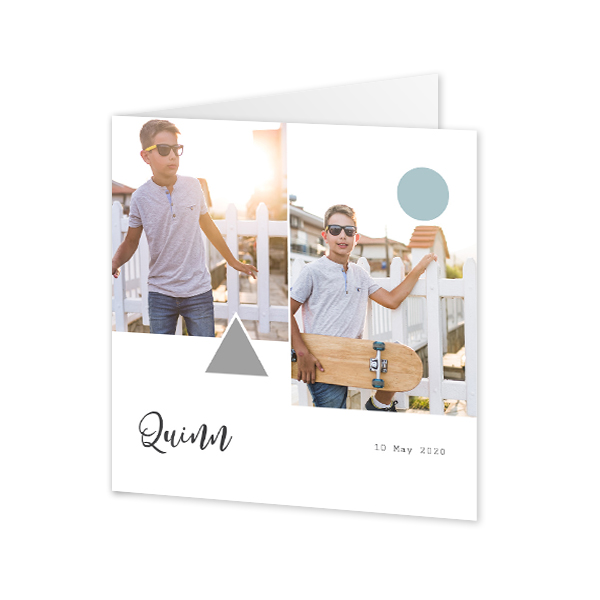 Falt-Grusskarte quadratisch 14,3 x 14,3 cm Falt-Grusskarte quadratisch 14,3 x 14,3 cm