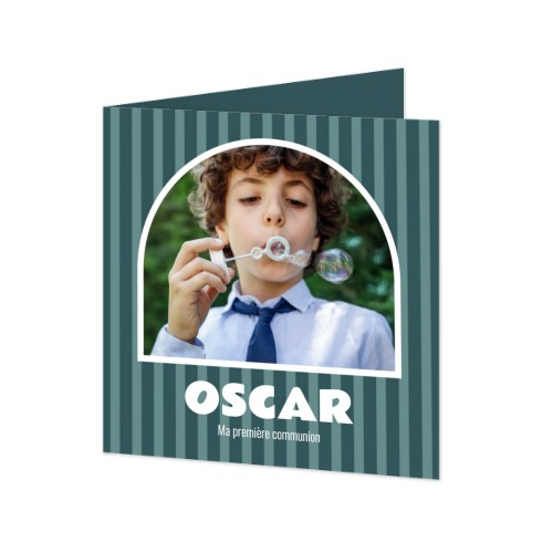 Faire-part 2 volets Carré 14,3 x 14,3 cm