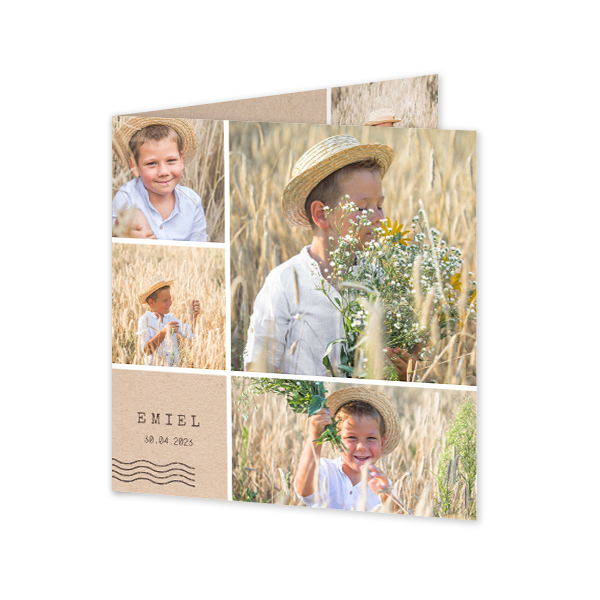 Doble Fotokort Kvadratisk 14,3 x 14,3 cm