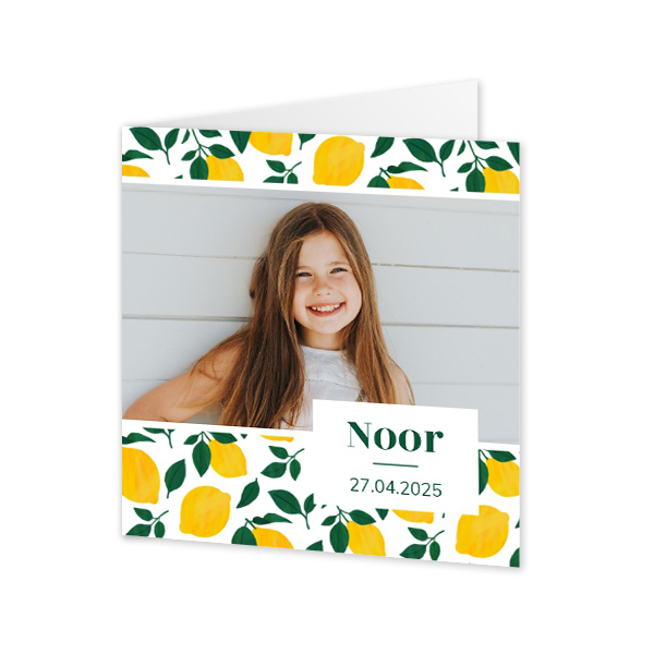 Falt-Grusskarte quadratisch 14,3 x 14,3 cm