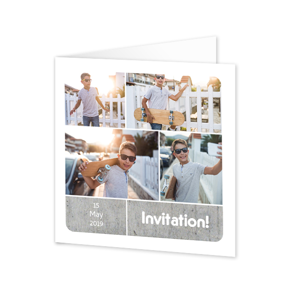 Folded Card Square 14,3 x 14,3 cm