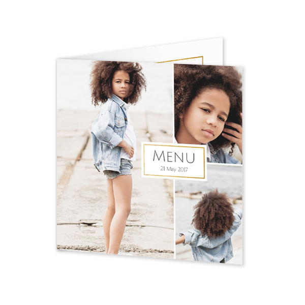 Doble Fotokort Kvadratisk 14,3 x 14,3 cm