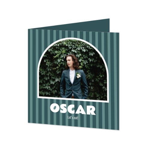 Faire-part 2 volets Carré 14,3 x 14,3 cm