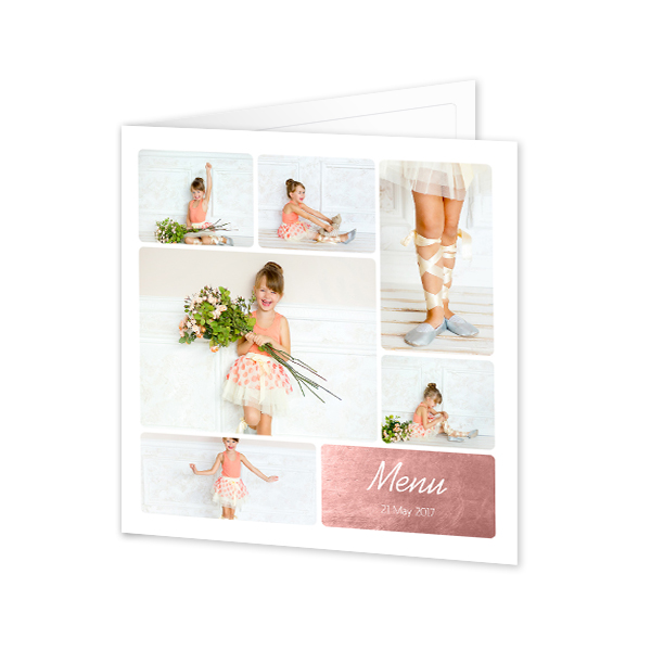 Falt-Grusskarte quadratisch 14,3 x 14,3 cm Falt-Grusskarte quadratisch 14,3 x 14,3 cm