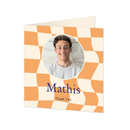 Faire-part 2 volets Carré 14,3 x 14,3 cm