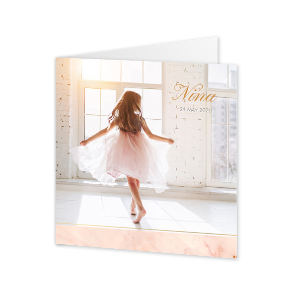 Foldede Fotokort Kvadratisk 14,3 x 14,3 cm