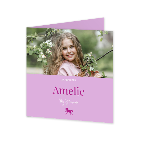 Gevouwen Kaart Vierkant 14,3 x 14,3 cm