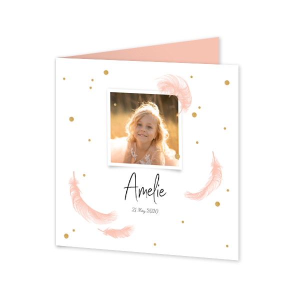 Faire-part 2 volets Carré 14,3 x 14,3 cm Faire-part 2 volets Carré 14,3 x 14,3 cm