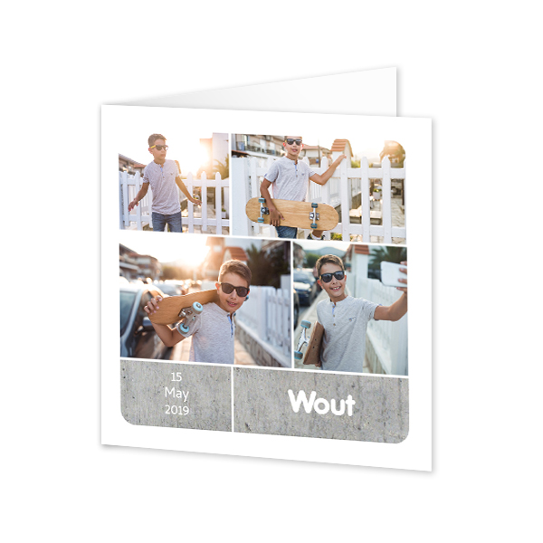 Folded Card Square 14,3 x 14,3 cm