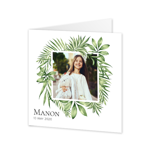 Gevouwen Kaart Vierkant 14,3 x 14,3 cm