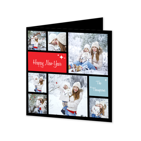 Doble Fotokort Kvadratisk 14,3 x 14,3 cm