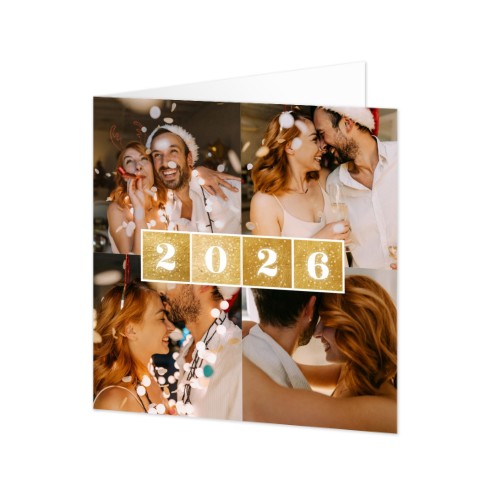 Faire-part 2 volets Carré 14,3 x 14,3 cm