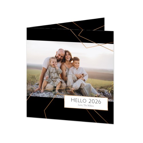 Faire-part 2 volets Carré 14,3 x 14,3 cm