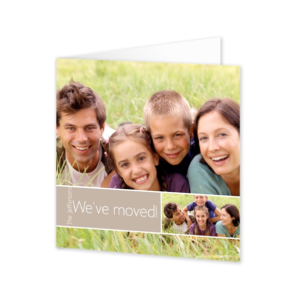 Faire-part 2 volets Carré 14,3 x 14,3 cm