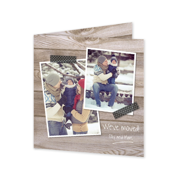 Foldede Fotokort Kvadratisk 14,3 x 14,3 cm