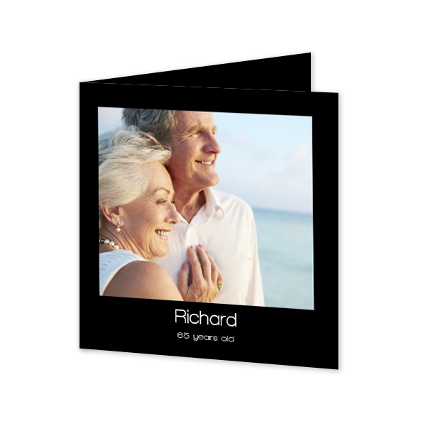 Faire-part 2 volets Carré 14,3 x 14,3 cm