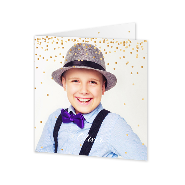 Faire-part 2 volets Carré 14,3 x 14,3 cm Faire-part 2 volets Carré 14,3 x 14,3 cm