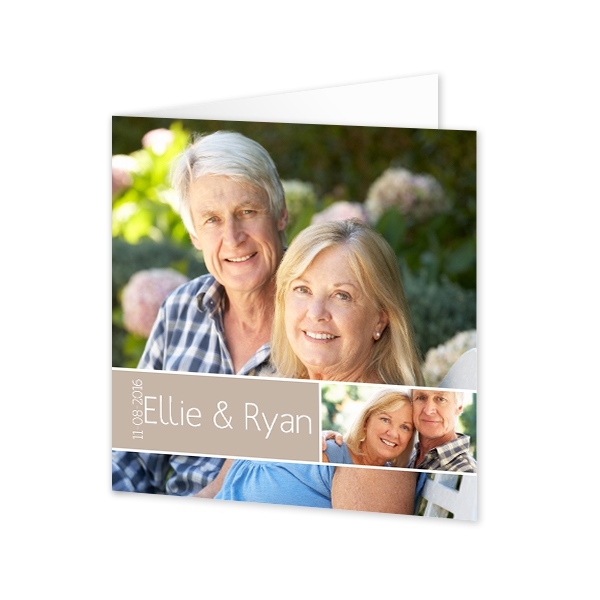 Falt-Grusskarte quadratisch 14,3 x 14,3 cm