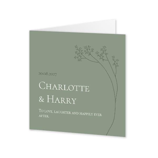 Folded Card Square 14,3 x 14,3 cm Folded Card Square 14,3 x 14,3 cm